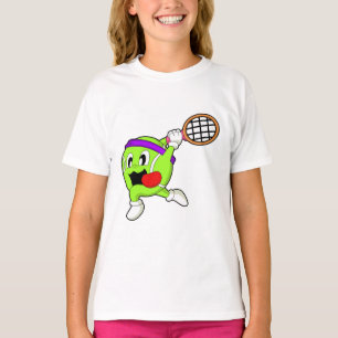 Camiseta Balón de tenis con raqueta de tenis