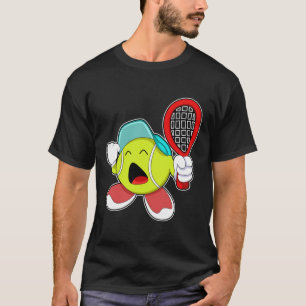 Camiseta Balón de tenis con raqueta de tenis