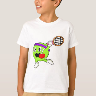 Camiseta Balón de tenis con raqueta de tenis