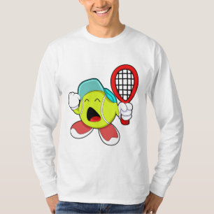 Camiseta Balón de tenis con raqueta de tenis