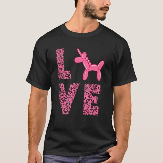 Camiseta Balón de un globo que torna globo de amor de unico (Anverso)