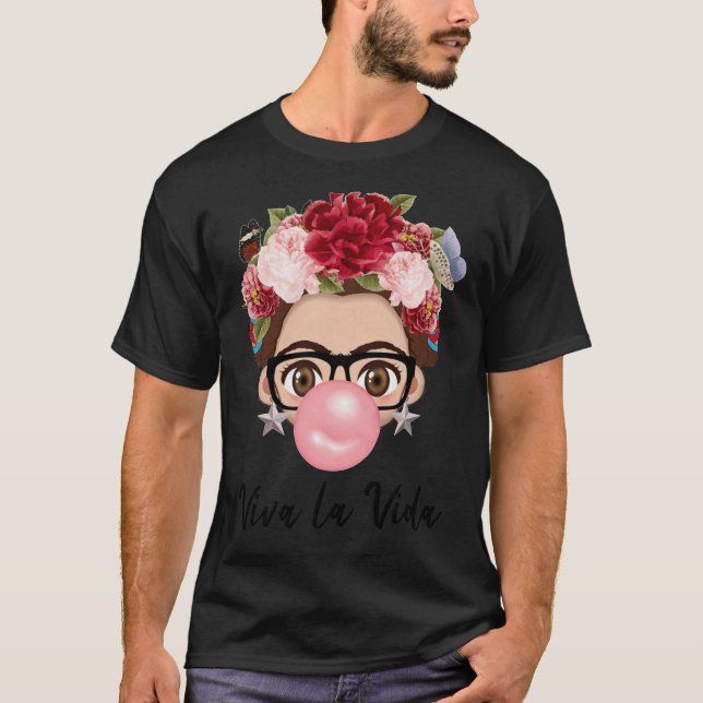 Camiseta Balón de VIva arte pintor de Frida Kahlo para los  (Anverso)