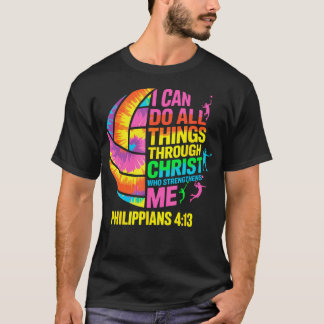 Camiseta Balón de Voleibol Tie Dye Puedo Hacer Todas las Co
