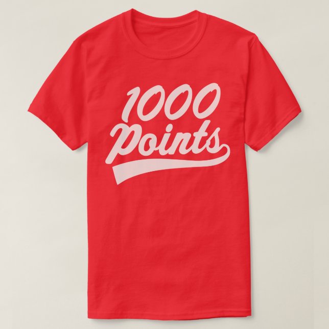 Camiseta Baloncestista de 1000 Puntos Scorer High School (Diseño del anverso)