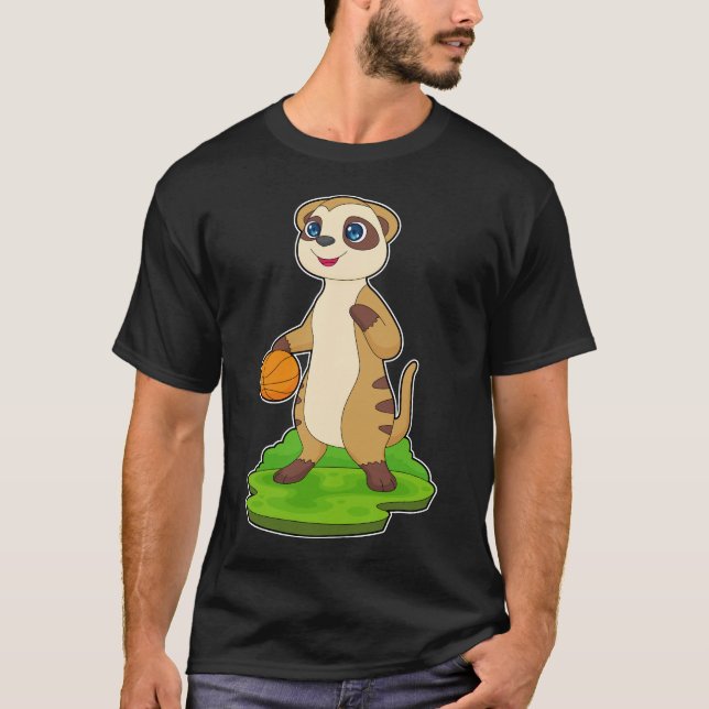 Camiseta Baloncestista del Meerkat (Anverso)