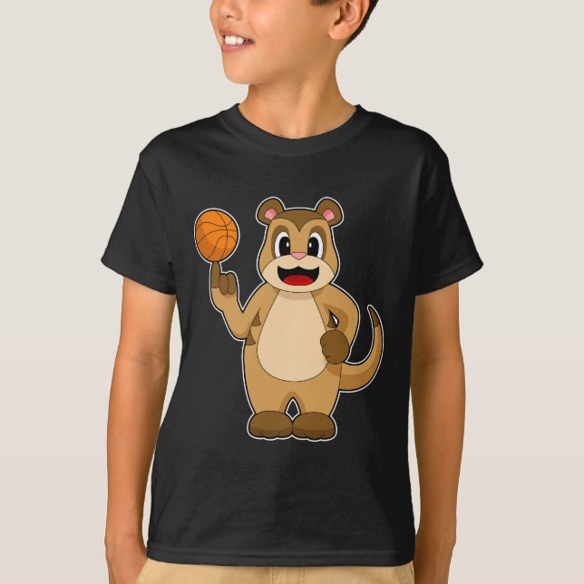 Camiseta Baloncestista del Meerkat (Anverso)