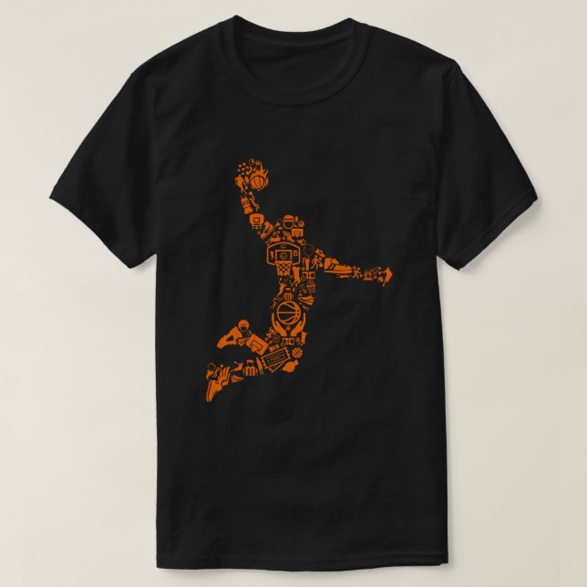 Camiseta Baloncestista deportivo Vintage (Diseño del anverso)