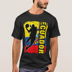 Camiseta Baloncestista ecuatoriano Bandera de Ecuador Baske