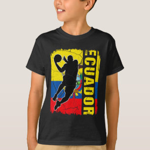 Camiseta Baloncestista ecuatoriano Bandera de Ecuador Baske