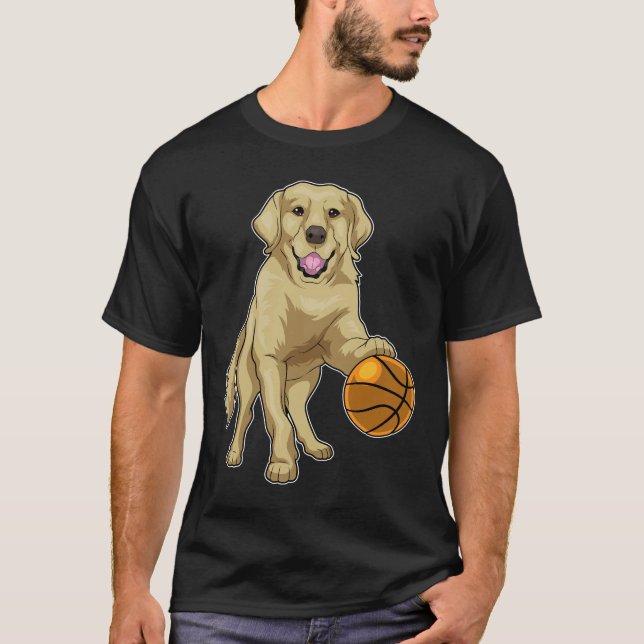 Camiseta Baloncestista Golden Retriever (Anverso)