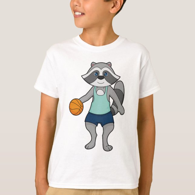 Camiseta Baloncestista Racoon (Anverso)