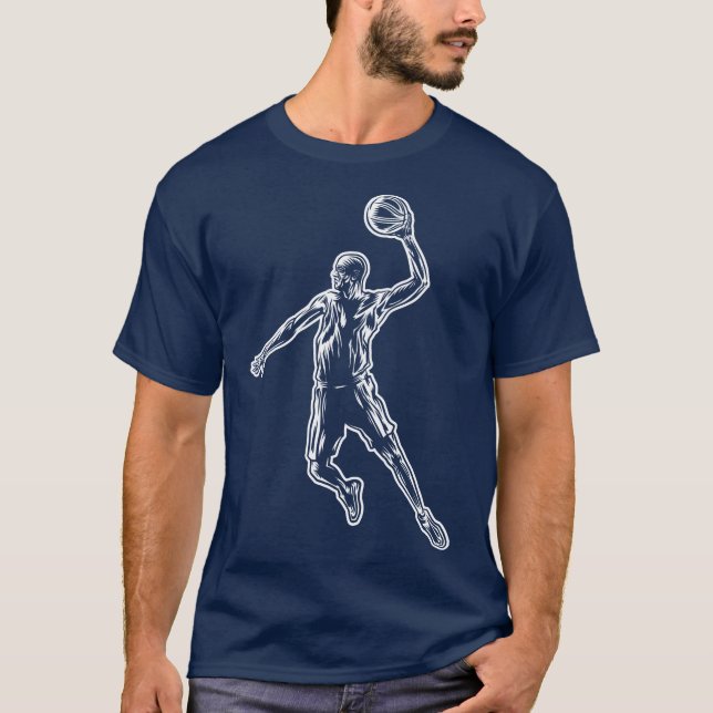 Camiseta Baloncestista Slam Dunk Light Design (Anverso)