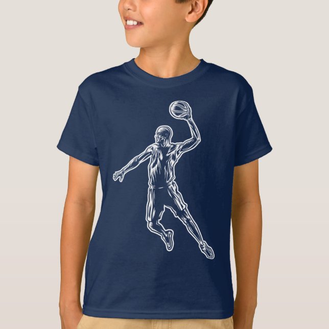 Camiseta Baloncestista Slam Dunk Light Design (Anverso)