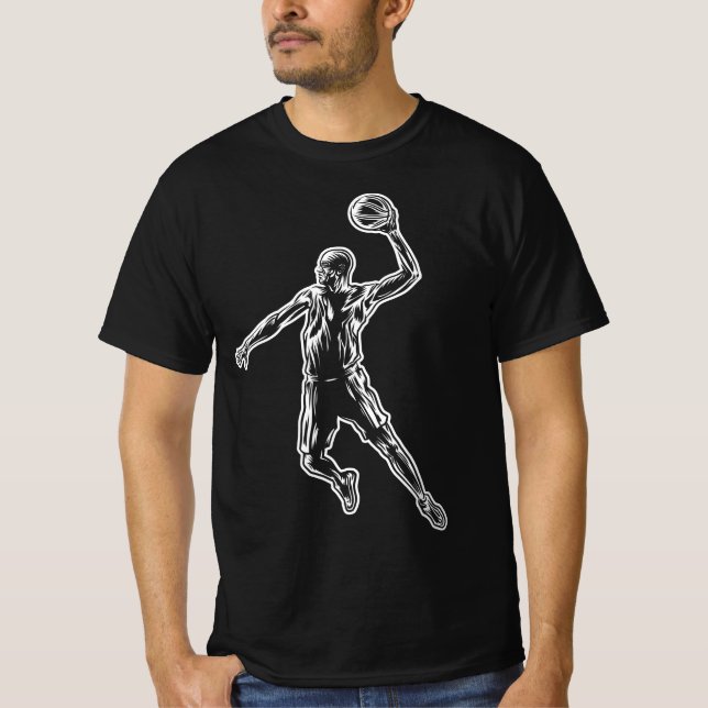 Camiseta Baloncestista Slam Dunk Light Design (Anverso)