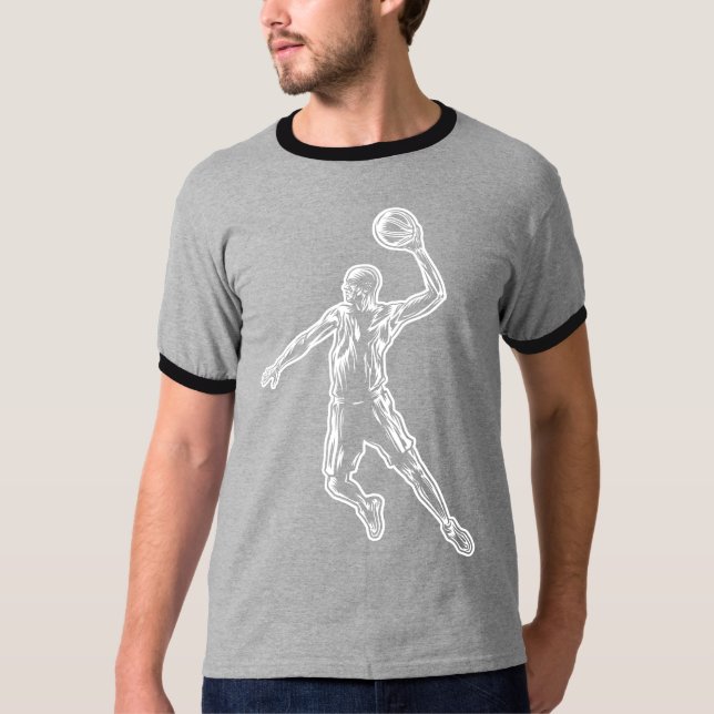 Camiseta Baloncestista Slam Dunk Light Design (Anverso)