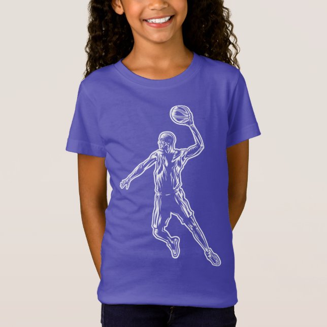 Camiseta Baloncestista Slam Dunk Light Design (Anverso)