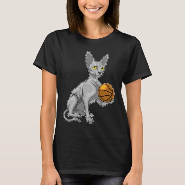 Camiseta Baloncestista Sphinx Cat Basketball (Anverso)