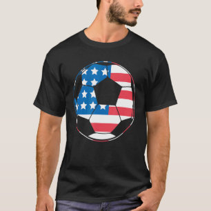 Camiseta Baloncestistas Bandera Americana Hombres Fútbol MG