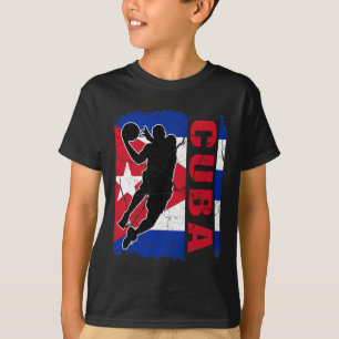 Camiseta Baloncestistas cubanos Bandera de Baloncesto