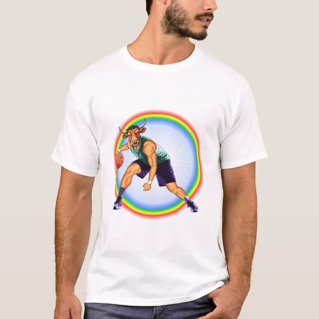 Camiseta Baloncestistas de los Chicago en acción 2 (Anverso)