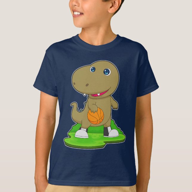 Camiseta Baloncestistas de los Dinosaur Basketball (Anverso)
