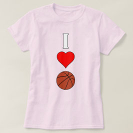 Camiseta Baloncestistas de los Women's I Love/Heart Basketb