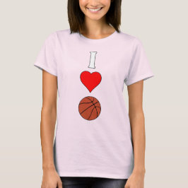 Camiseta Baloncestistas de los Women's I Love/Heart Basketb