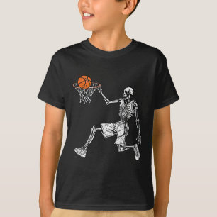 Camiseta Baloncestistas del Halloween Skeleton Fun