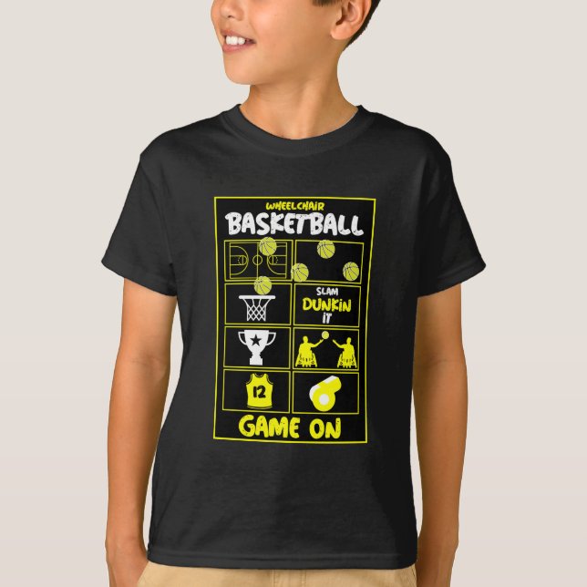 Camiseta Baloncestistas en silla de ruedas (Anverso)