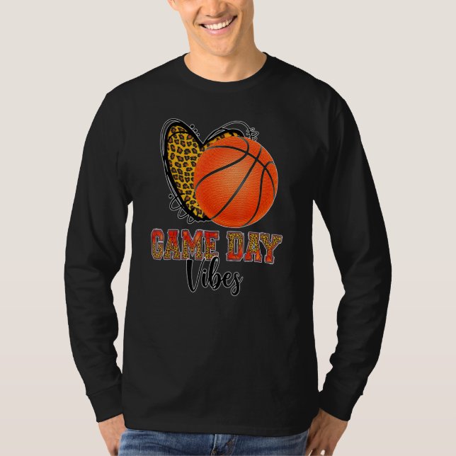 Camiseta Baloncestistas Hombres Kid Game Day Vibes Balonces (Anverso)