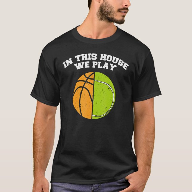 Camiseta Baloncestistas Jugamos al Ball Mom Dad Tennis Bask (Anverso)