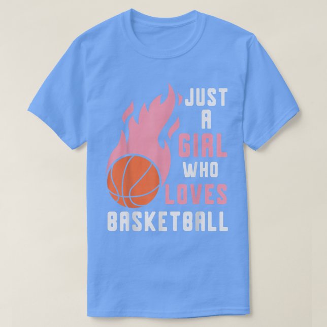 Camiseta Baloncestistas: Las mujeres juegan un Chica a la m (Diseño del anverso)