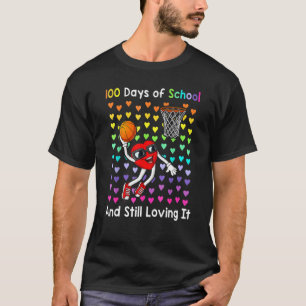 Camiseta Baloncesto 100 Días De Escuela Y Todavía Me Gusta