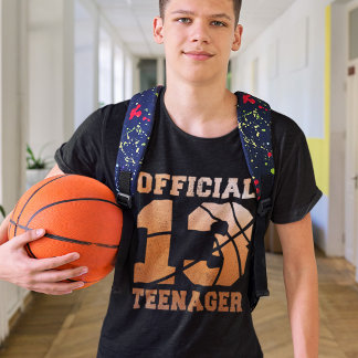 Camiseta Baloncesto 13.º cumpleaños adolescente oficial