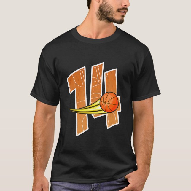 Camiseta Baloncesto 14º cumpleaños - Tengo 14 años - Bir in (Anverso)