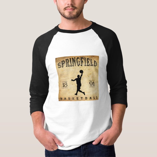 Camiseta Baloncesto 1891 de Springfield Massachusetts (Anverso)