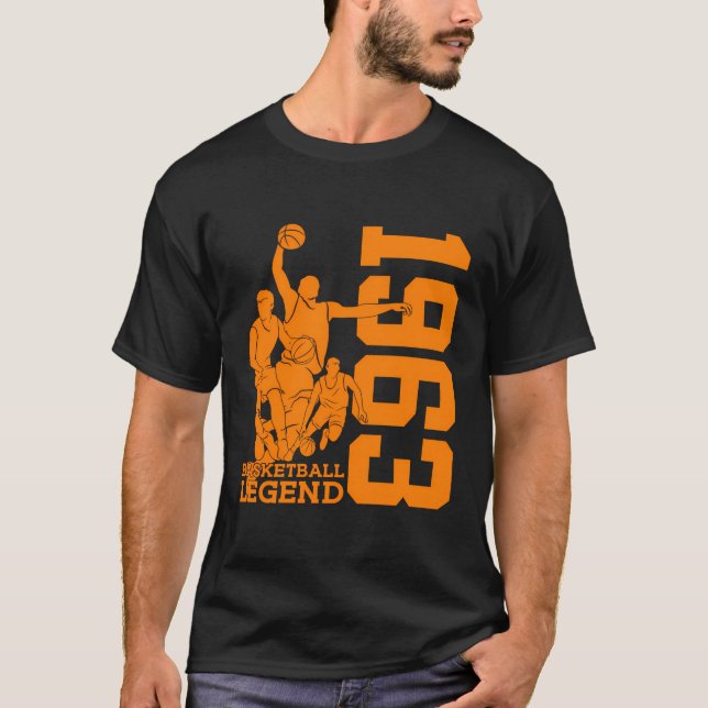 Camiseta Baloncesto 60ª Leyenda De Baloncesto De Cumpleaños (Anverso)