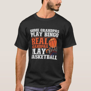 Camiseta Baloncesto Abuelo algunos abuelitos juegan al bing
