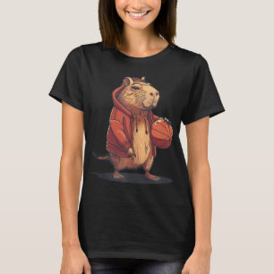 Camiseta Baloncesto acuarela Arte Animal Baloncesto Hoop C