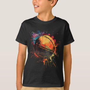 Camiseta Baloncesto acuarela Baloncesto Jugador Dibujo Ar