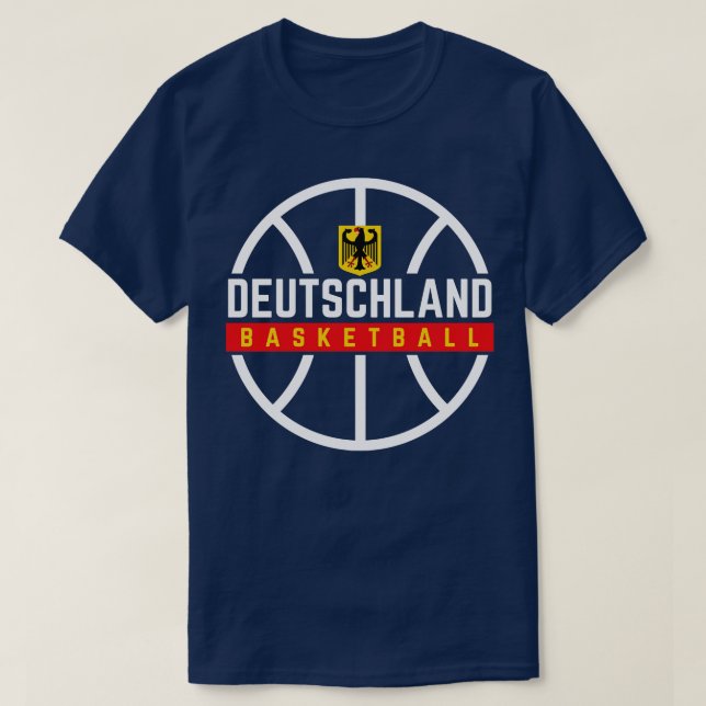 Camiseta Baloncesto alemán a oscuras (Diseño del anverso)