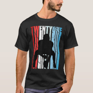 Camiseta Baloncesto Americano 21 cumpleaños Quarterback V