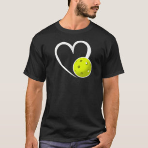 Camiseta Baloncesto Amor Baloncesto Amarillo Blanco Corazón