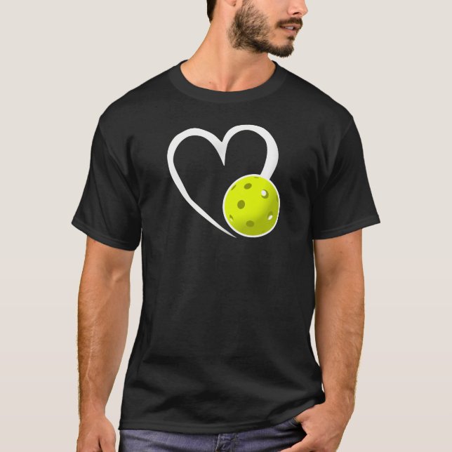 Camiseta Baloncesto Amor Baloncesto Amarillo Blanco Corazón (Anverso)