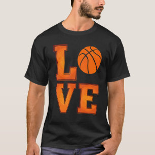 Camiseta Baloncesto Amor Fun Equipo Vintage Hombres Mujeres