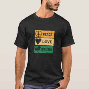 Camiseta Baloncesto Amor Paz Signo Corazón Carry Pickleball
