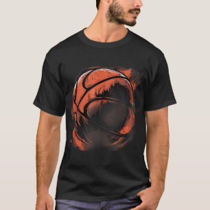 Camiseta Baloncesto Arte Baloncesto Hoop Dibujo Bball P