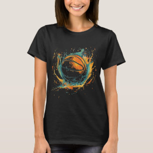 Camiseta Baloncesto Artístico Baloncesto Lover Watercolor D
