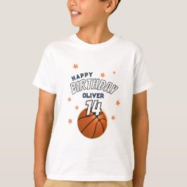 Camiseta Baloncesto Ball Sports Happy Birday Boy