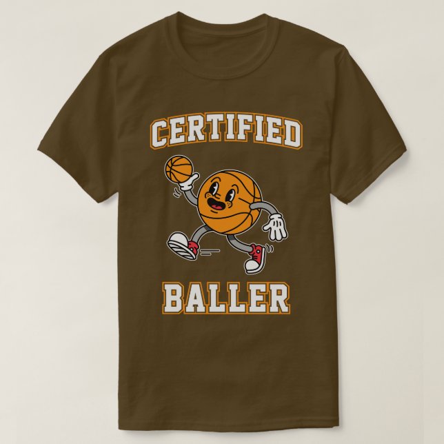 Camiseta Baloncesto Baller Retro Certificado (Diseño del anverso)